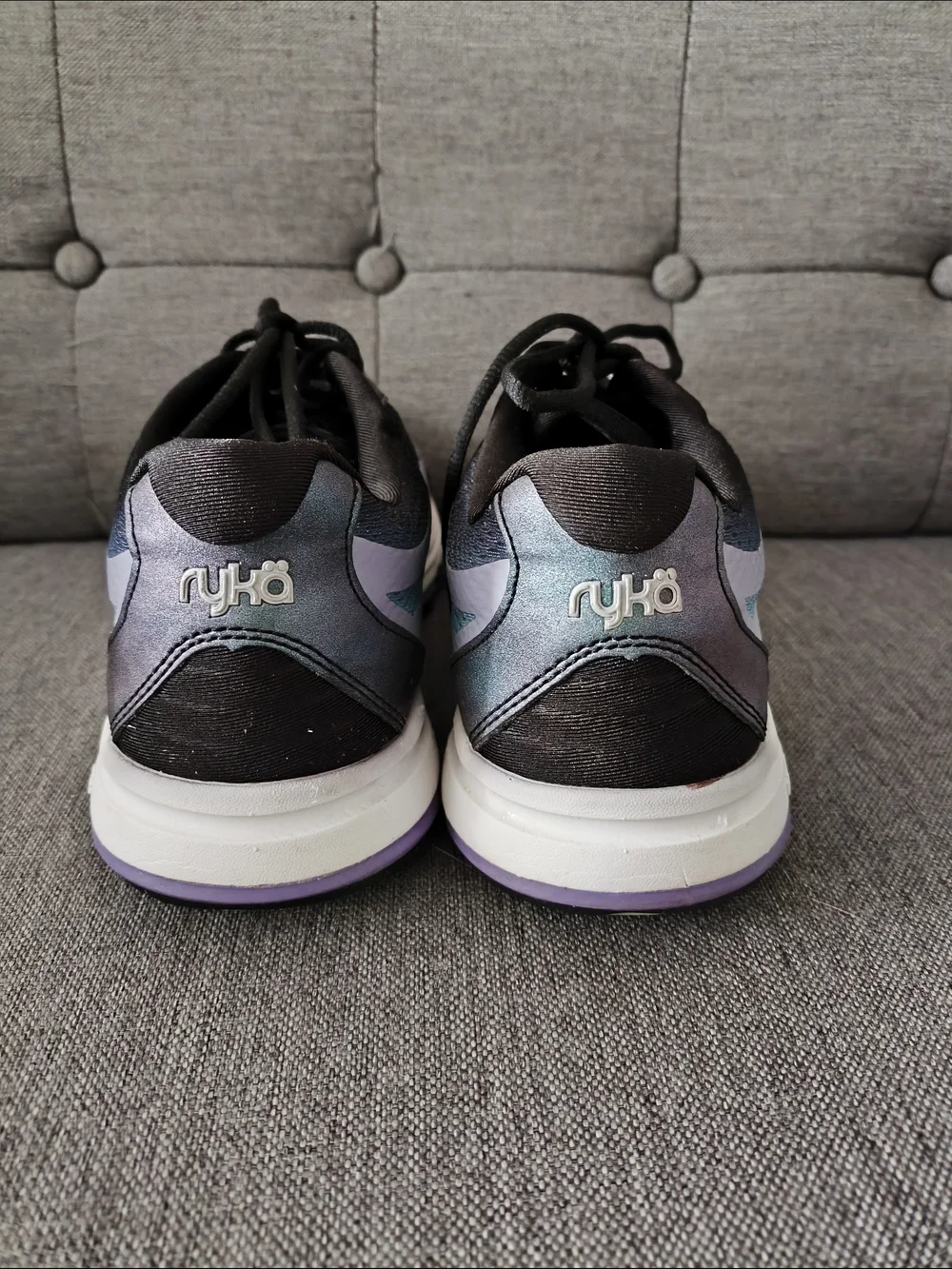 Ryka Women's Black & Purple Walking Shoes